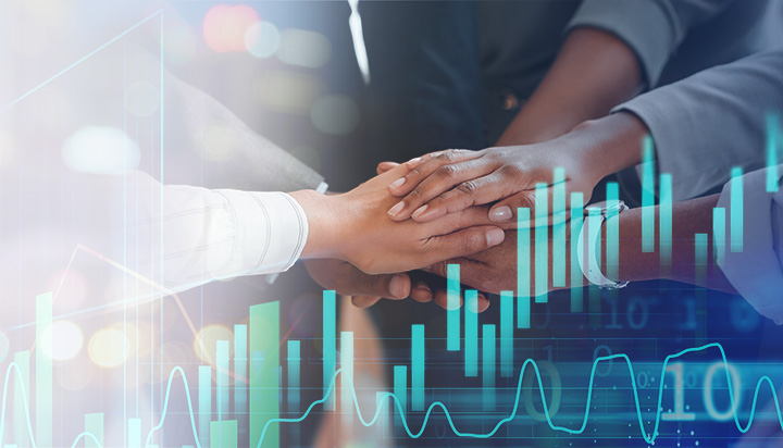 Team of professionals collaborating in a modern office—representing KraftCPA’s dynamic work culture and opportunities for accounting jobs in Nashville.